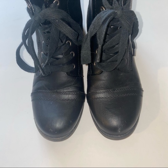 Rampage Black Heeled Boot - Picture 2 of 11